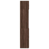 Opbergkast 70x42,5x225 cm bewerkt hout bruin eikenkleurig - AllerleiShop