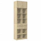 Opbergkast 70x42,5x225 cm bewerkt hout sonoma eikenkleurig - AllerleiShop