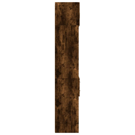 Opbergkast 70x42,5x225 cm bewerkt hout gerookt eikenkleur - AllerleiShop