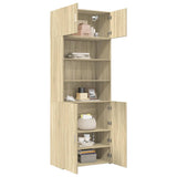 Opbergkast 80x42,5x225 cm bewerkt hout sonoma eikenkleurig - AllerleiShop