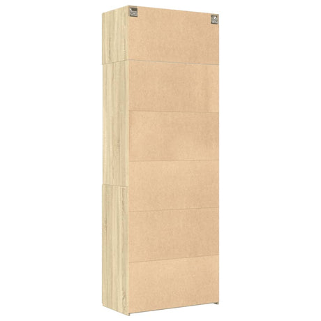 Opbergkast 80x42,5x225 cm bewerkt hout sonoma eikenkleurig - AllerleiShop