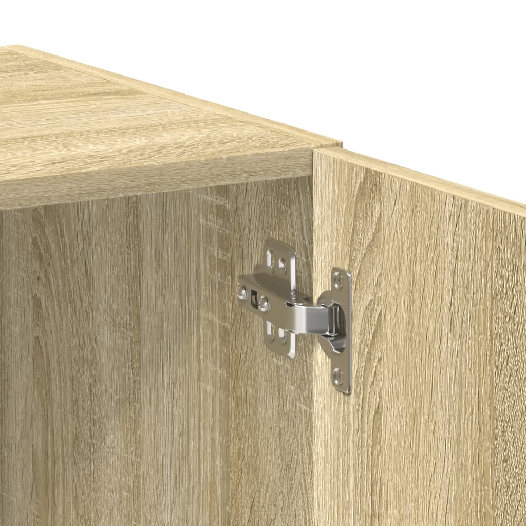 Opbergkast 80x42,5x225 cm bewerkt hout sonoma eikenkleurig - AllerleiShop