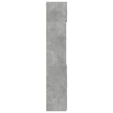 Opbergkast 80x42,5x225 cm bewerkt hout betongrijs - AllerleiShop