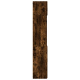 Opbergkast 80x42,5x225 cm bewerkt hout gerookt eikenkleur - AllerleiShop