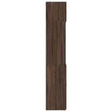 Opbergkast 80x42,5x225 cm bewerkt hout bruin eikenkleurig - AllerleiShop