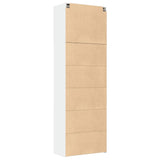 Hoge kast 80x42,5x249 cm bewerkt hout wit - AllerleiShop