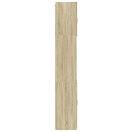 Hoge kast 80x42,5x249 cm bewerkt hout sonoma eikenkleurig - AllerleiShop