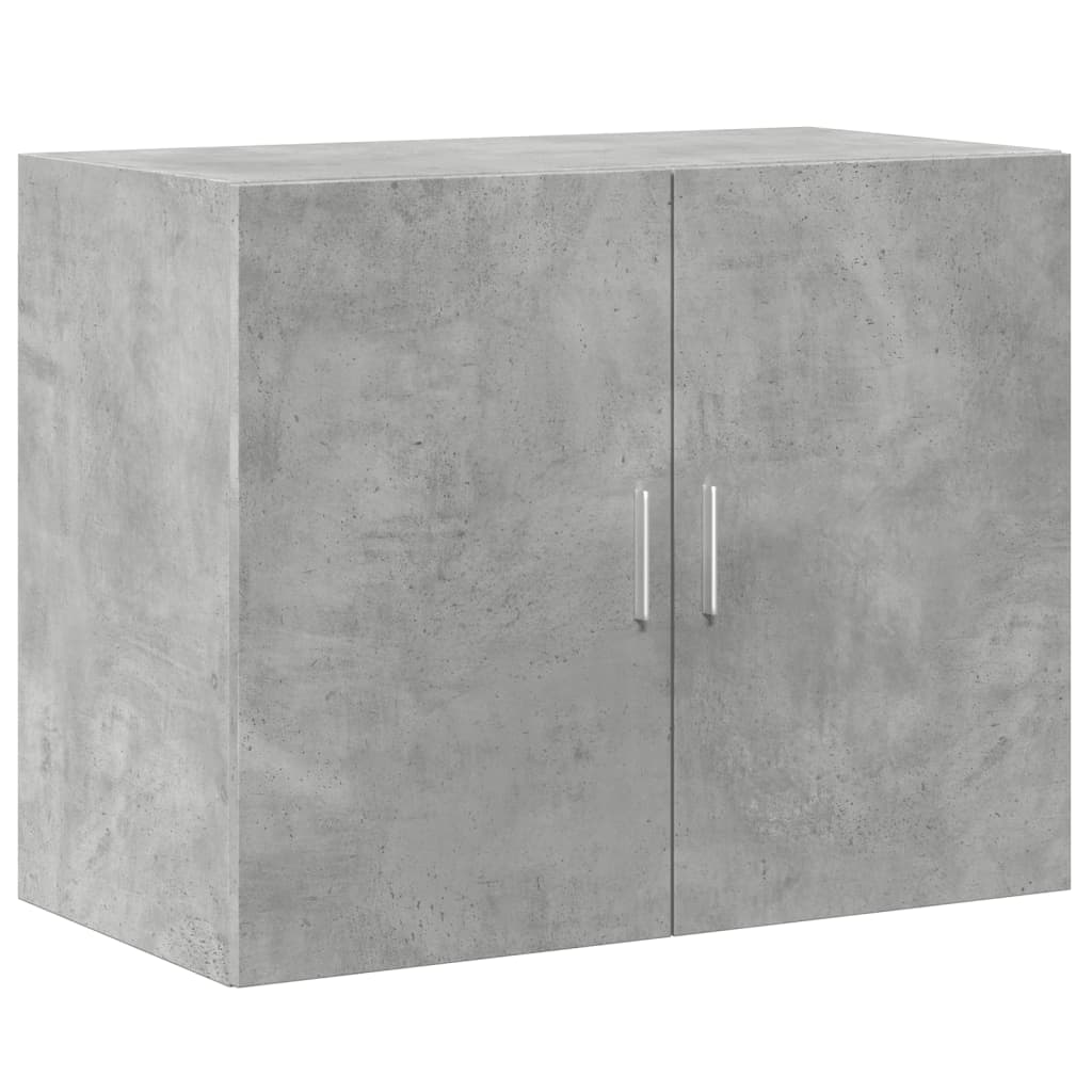 Hoge kast 80x42,5x249 cm bewerkt hout betongrijs - AllerleiShop