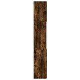 Hoge kast 80x42,5x249 cm bewerkt hout gerookt eikenkleurig - AllerleiShop