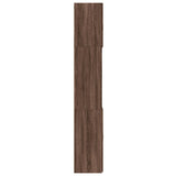 Hoge kast 80x42,5x249 cm bewerkt hout bruin eikenkleurig - AllerleiShop