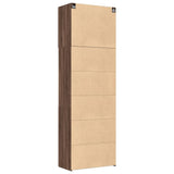 Hoge kast 80x42,5x249 cm bewerkt hout bruin eikenkleurig - AllerleiShop