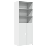 Hoge kast 70x42,5x185 cm bewerkt hout wit - AllerleiShop