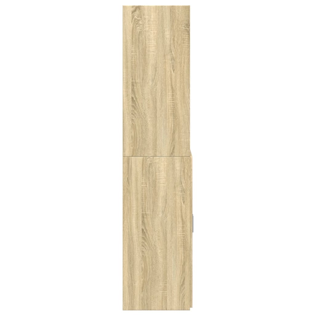 Hoge kast 70x42,5x185 cm bewerkt hout sonoma eikenkleurig - AllerleiShop