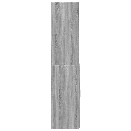 Hoge kast 70x42,5x185 cm bewerkt hout grijs sonoma eikenkleurig - AllerleiShop