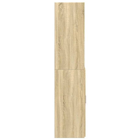 Hoge kast 80x42,5x185 cm bewerkt hout sonoma eikenkleurig - AllerleiShop