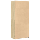 Hoge kast 80x42,5x185 cm bewerkt hout sonoma eikenkleurig - AllerleiShop