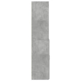 Hoge kast 80x42,5x185 cm bewerkt hout betongrijs - AllerleiShop