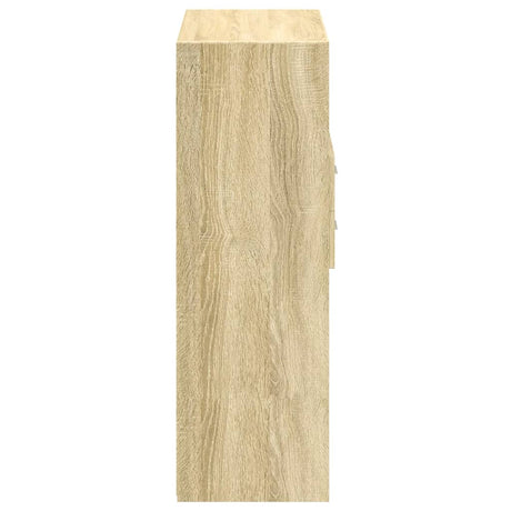 Hoge kast 80x42,5x124 cm bewerkt hout sonoma eikenkleurig - AllerleiShop