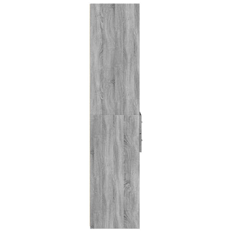 Hoge kast 40x42,5x185 cm bewerkt hout grijs sonoma eikenkleur - AllerleiShop