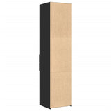 Hoge kast 45x42,5x185 cm bewerkt hout zwart - AllerleiShop