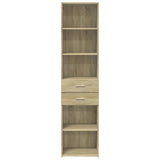 Hoge kast 45x42,5x185 cm bewerkt hout sonoma eikenkleurig - AllerleiShop