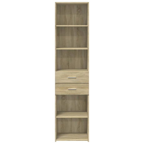 Hoge kast 45x42,5x185 cm bewerkt hout sonoma eikenkleurig - AllerleiShop