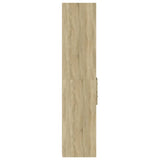 Hoge kast 45x42,5x185 cm bewerkt hout sonoma eikenkleurig - AllerleiShop