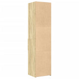 Hoge kast 45x42,5x185 cm bewerkt hout sonoma eikenkleurig - AllerleiShop