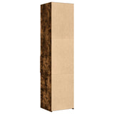 Hoge kast 45x42,5x185 cm bewerkt hout gerookt eikenkleurig - AllerleiShop