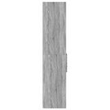 Hoge kast 45x42,5x185 cm bewerkt hout grijs sonoma eikenkleurig - AllerleiShop