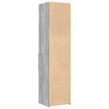 Hoge kast 45x42,5x185 cm bewerkt hout grijs sonoma eikenkleurig - AllerleiShop