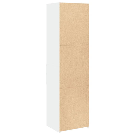 Hoge kast 50x42,5x185 cm bewerkt hout wit - AllerleiShop