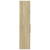 Hoge kast 50x42,5x185 cm bewerkt hout sonoma eikenkleurig - AllerleiShop