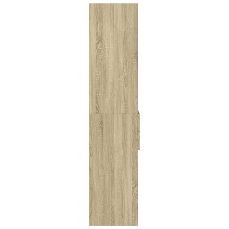 Hoge kast 50x42,5x185 cm bewerkt hout sonoma eikenkleurig - AllerleiShop