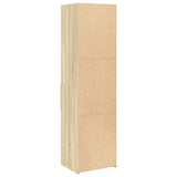 Hoge kast 50x42,5x185 cm bewerkt hout sonoma eikenkleurig - AllerleiShop