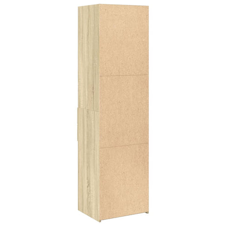 Hoge kast 50x42,5x185 cm bewerkt hout sonoma eikenkleurig - AllerleiShop