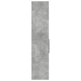 Hoge kast 50x42,5x185 cm bewerkt hout betongrijs - AllerleiShop