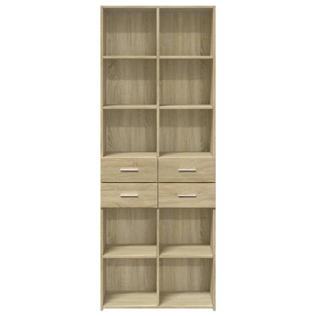 Hoge kast 70x42,5x185 cm bewerkt hout sonoma eikenkleurig - AllerleiShop