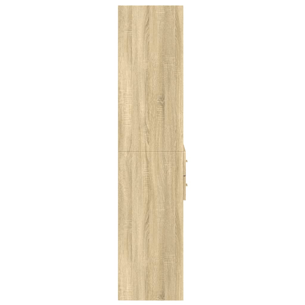 Hoge kast 70x42,5x185 cm bewerkt hout sonoma eikenkleurig - AllerleiShop