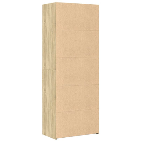 Hoge kast 70x42,5x185 cm bewerkt hout sonoma eikenkleurig - AllerleiShop