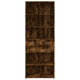 Hoge kast 70x42,5x185 cm bewerkt hout gerookt eikenkleurig - AllerleiShop