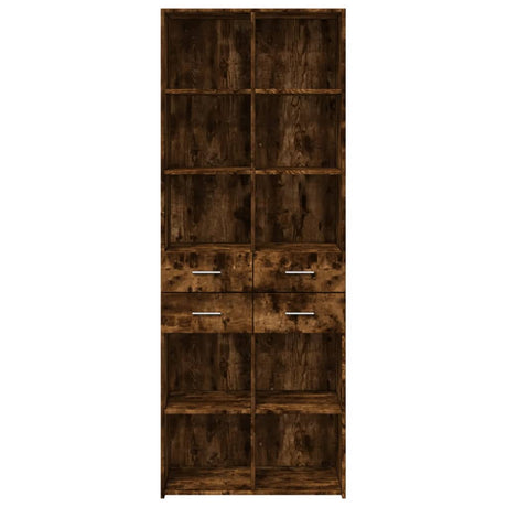 Hoge kast 70x42,5x185 cm bewerkt hout gerookt eikenkleurig - AllerleiShop