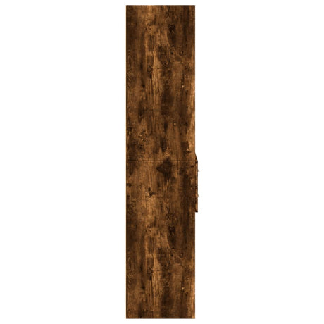 Hoge kast 70x42,5x185 cm bewerkt hout gerookt eikenkleurig - AllerleiShop