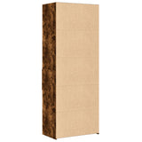 Hoge kast 70x42,5x185 cm bewerkt hout gerookt eikenkleurig - AllerleiShop