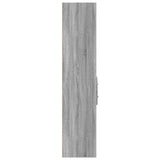 Hoge kast 70x42,5x185 cm bewerkt hout grijs sonoma eikenkleurig - AllerleiShop