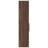 Hoge kast 70x42,5x185 cm bewerkt hout bruin eikenkleurig - AllerleiShop