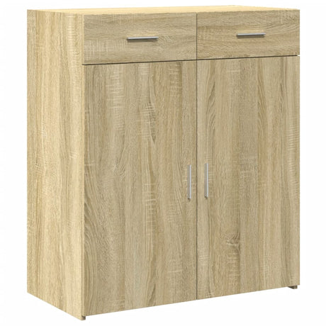 Dressoir 80x42,5x93 cm bewerkt hout sonoma eikenkleurig - AllerleiShop