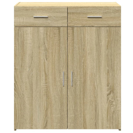 Dressoir 80x42,5x93 cm bewerkt hout sonoma eikenkleurig - AllerleiShop