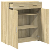 Dressoir 80x42,5x93 cm bewerkt hout sonoma eikenkleurig - AllerleiShop