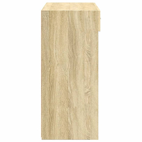 Dressoir 80x42,5x93 cm bewerkt hout sonoma eikenkleurig - AllerleiShop